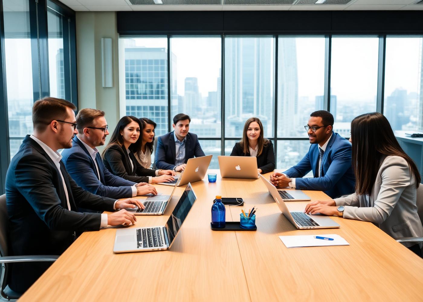 Consultores ERP2BIZ em reunião